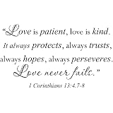Amazon.com: #2 Love is patient, love is kind. It always ...