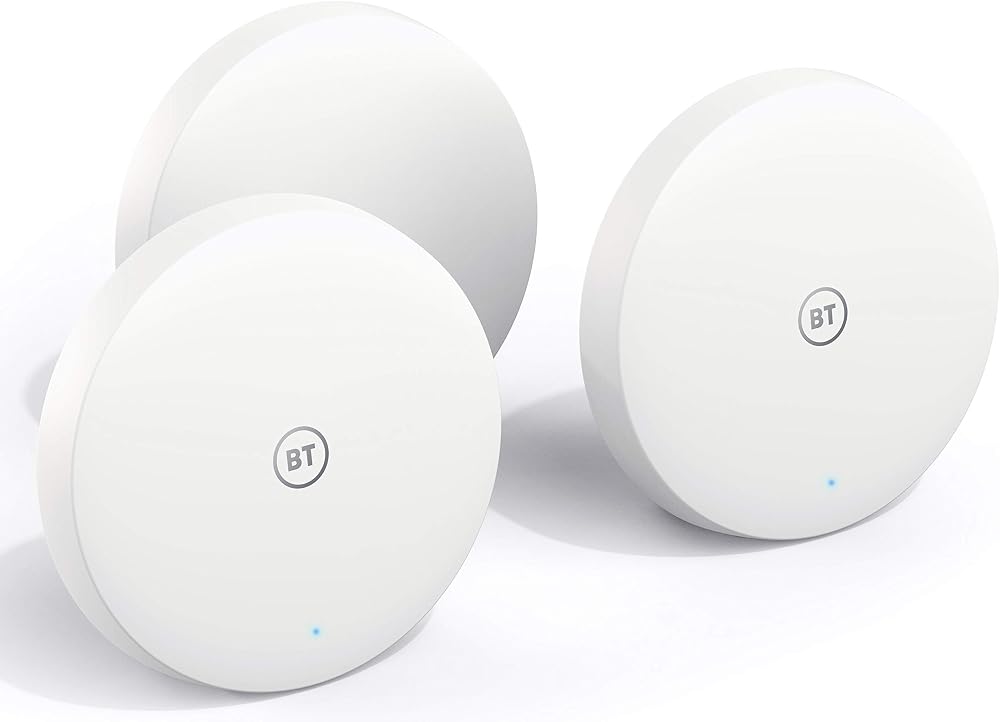 BT Mini Whole Home Wi-Fi 3 Pack AC1200 Mesh Discs with App Control