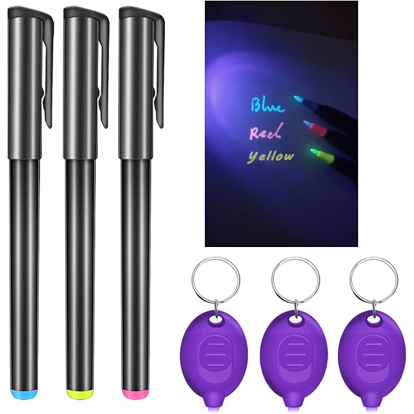 Amazon.com: MALEDEN Invisible Ink Pen, Upgraded Spy Invisible Ink  