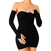 Lyxbone Long Fingerless Gloves Opera Satin Gloves Tea Party Glove for Women Elbow Length Long Arm Sleeve