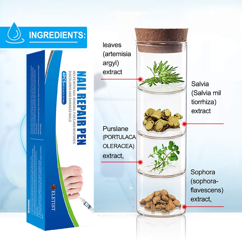 Eletist Nail Repair Pen Nail Fungus Treatment for Toenail Fungus Toenail and Nail Care Solution for Fixes and Restores Discolored and Damaged Nails : Beauty