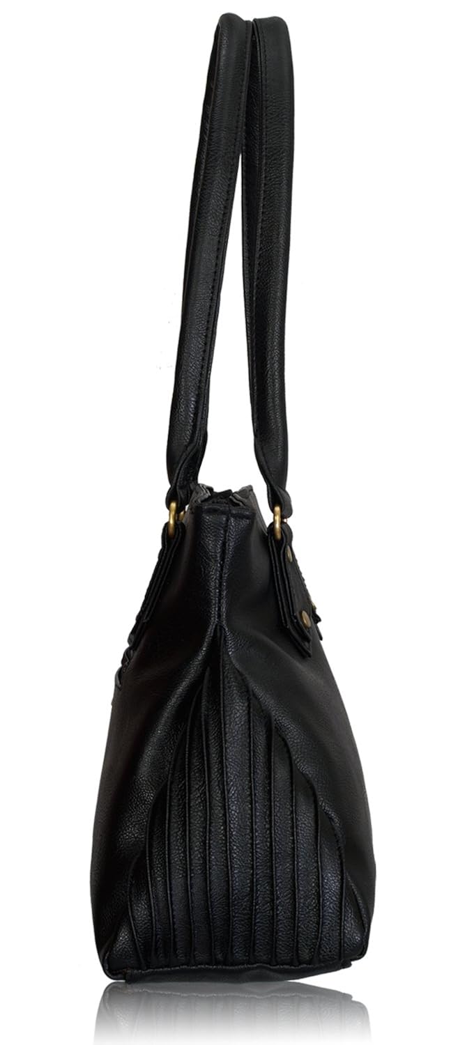 fantosy women's handbag (black) (fnb-443)