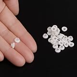 sourcing map 30pcs Nylon Flanged Sleeve Bushings 3mm Bore 3.6mm OD 2.8mm Length view 4