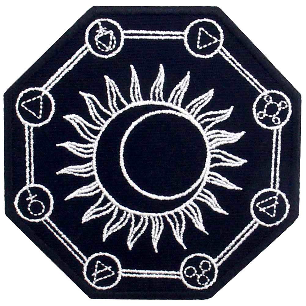 ZEGIN Alchemy Symbol Patch Embroidered Applique Badge Iron On Sew On Emblem