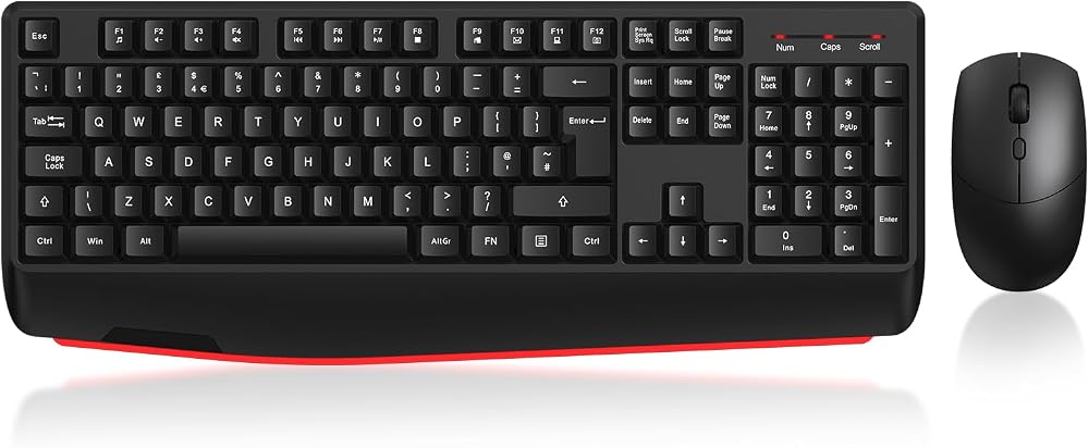 Cimetech JQ725 Wireless Keyboard and Mouse 2.4G UK Layout Black