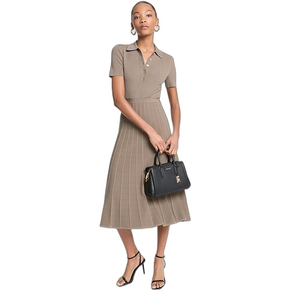 Michael Kors Women's Leather Short Sleve Mini Dress, Deep Mulberry, 2 at  Amazon Women's Clothing store