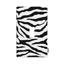 Pznen Zebra Light Switch Cover Animal Skin Texture