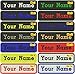 Rectangular 1 Line Custom Embroidered Name Tag Iron/Sew on Patch (Colors)