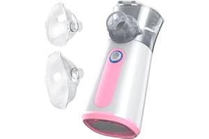 DORNVAP Nebulizer,Portable Nebulizer for Kids and Adults with 2 Masks & Mouthpiece, Quiet Working, 2 Adjustable Mode, Personal Steam Inhaler for Home Travel, Handheld & Easy to Use