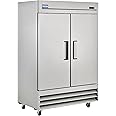 Kratos Refrigeration 69K-773 Commercial 2 Door Reach-in Refrigerator, 49 Cu. Ft., 54" wide