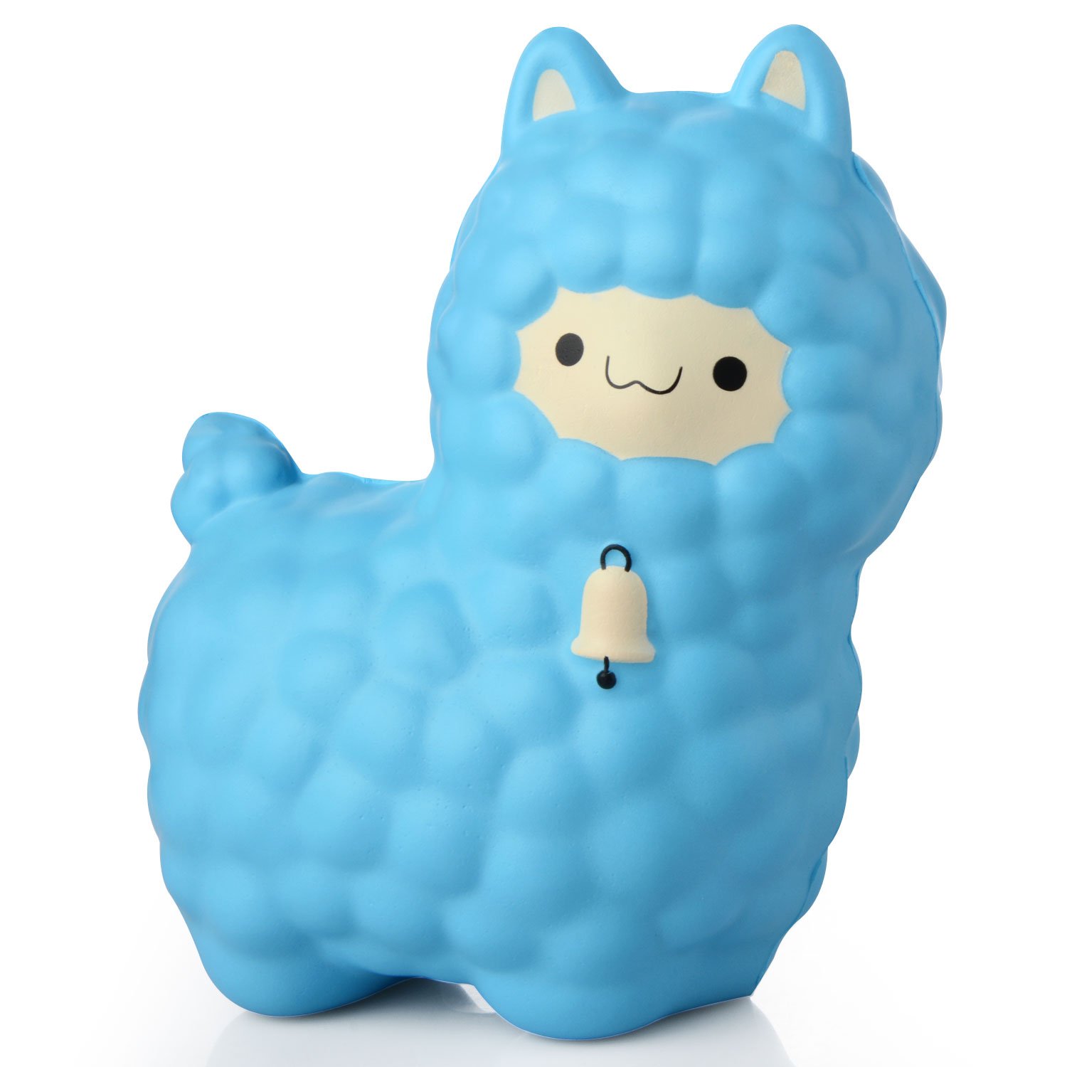 Squishy Cute Alpaca Jumbo Sheep Super Slow Rising Scented Fun Animal Toys (Blue)
