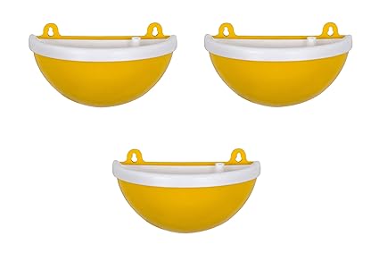 Madhuli Gardencia Wall Hanging Planter, Wall Mount Hanging Pot/Indoor Plants Pot, Railing Flower Pot, Flower Plant Pot, Home Decor, Garden Decoration Flower Pots for Home and Garden Yellow Pack of 3