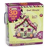 Foamies 3D Foam Kit Halloween Haunted House with Owl - Craft Kit for Kids