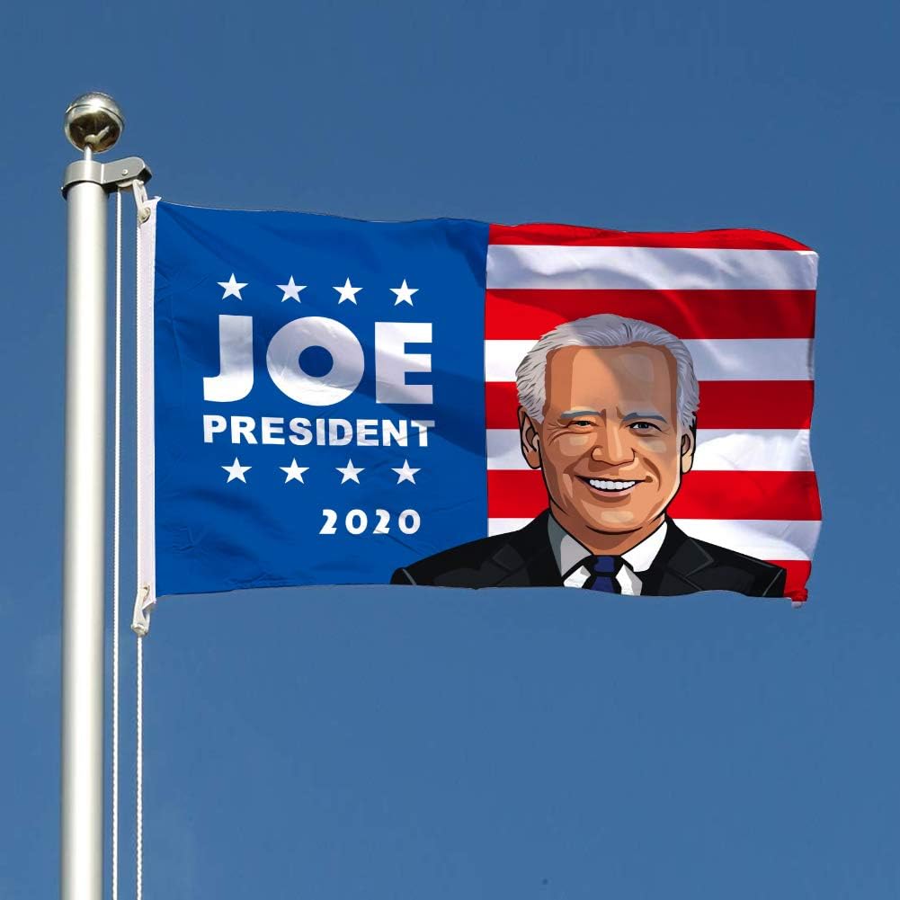Amazon Com Qsum Anti Donald Trump President Support Joe Biden 2020 3 X 5 Ft Flag 100d Polyester Fabric High Quanlity Garden Outdoor
