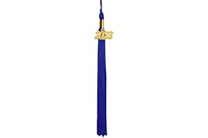 GraduatePro Graduation Tassel with 2023 Gold Year Charm Single Color 9"