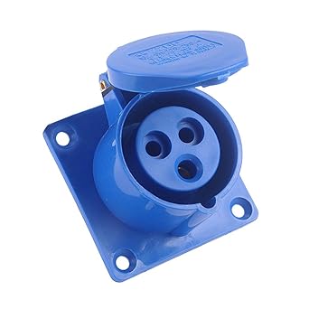 Sibass 16A 3 Pin Panel Type Socket - IP44