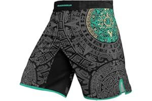 RASHNINJA Aztec MMA Shorts Men BJJ Boxing Muay Thai Wrestling Grappling Kickboxing Fight Shorts Jiu Jitsu Gifts for Men