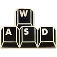 Pinsanity Gamer 'WASD' Keyboard Buttons Enamel Lapel Pin