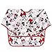 Bumkins Disney Minnie Mouse Sleeved Bib / Baby Bib / Toddler Bib / Smock, Waterproof, Washable, Stain and Odor Resistant , 6-24 Months - Classic primary