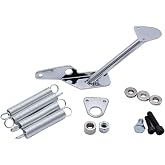 1 Set SHLPDFM Chrome Carburetor Throttle Dual Return Spring Kit Compatible with Holley 2300 2305 4150 4160 Carburetor SBC BBC Chevy Ford carb