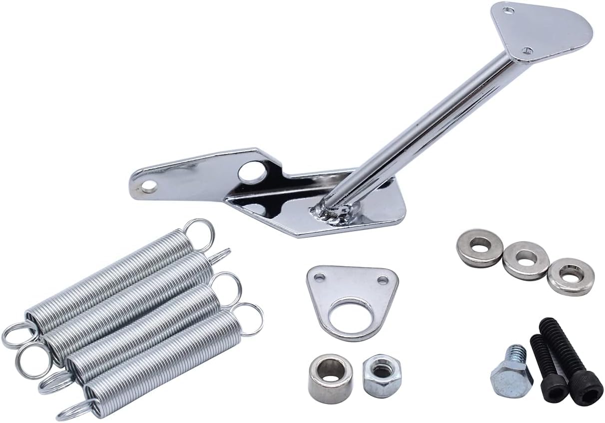 Photo 1 of 1 Set SHLPDFM Chrome Carburetor Throttle Dual Return Spring Kit Compatible with Holley 2300 2305 4150 4160 Carburetor SBC BBC Chevy Ford carb
