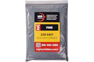 MJR Tumblers 5 LB Fine 220 Silicon Carbide Rock Refill Grit Media Stage 2