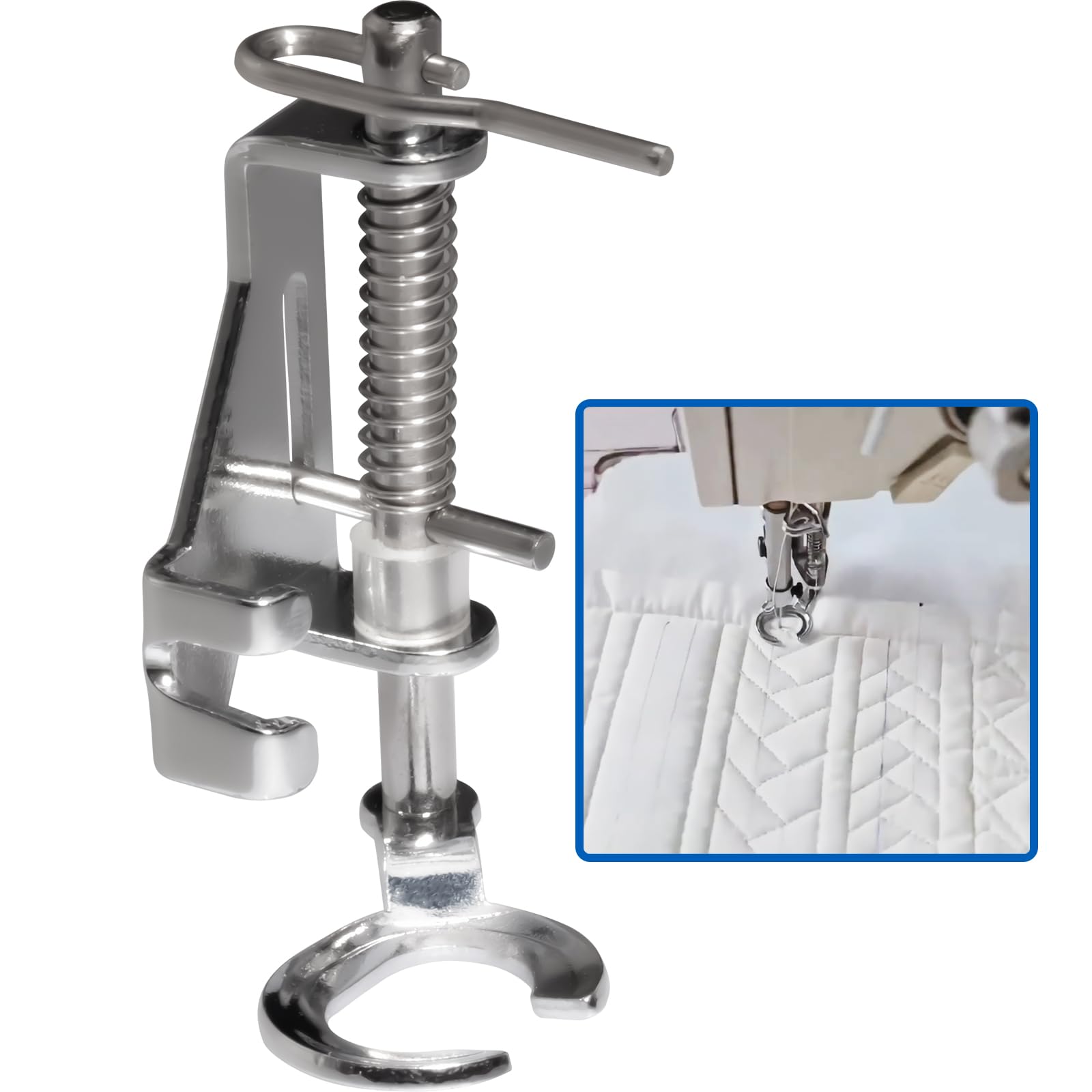 Metal Open Toe Free Motion Quilting Darning Presser Foot for Brother Singer Babylock Janome New Home Other Sewing Machines