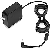 Charger for Lenovo Laptop IdeaPad 1/3/5 Slim 3/3i Flex 5 (14 15 16 Inch) V14 V15 V17 S145 S340 S540 320 320S 330 330S Lengthened Power Cord Round Tip AC Adapter 65W 45W