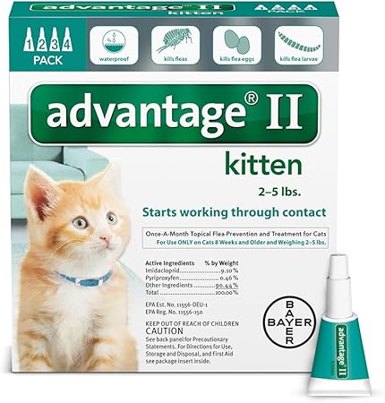 Amazon.com : Bayer Advantage II Kitten 