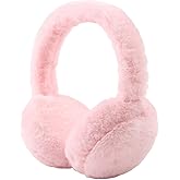 PESAAT Fluffy Ear Muff for Women Plush Earmuffs Kids Winter Earmuffs Girls Boys Cold Weather Ear Warmer