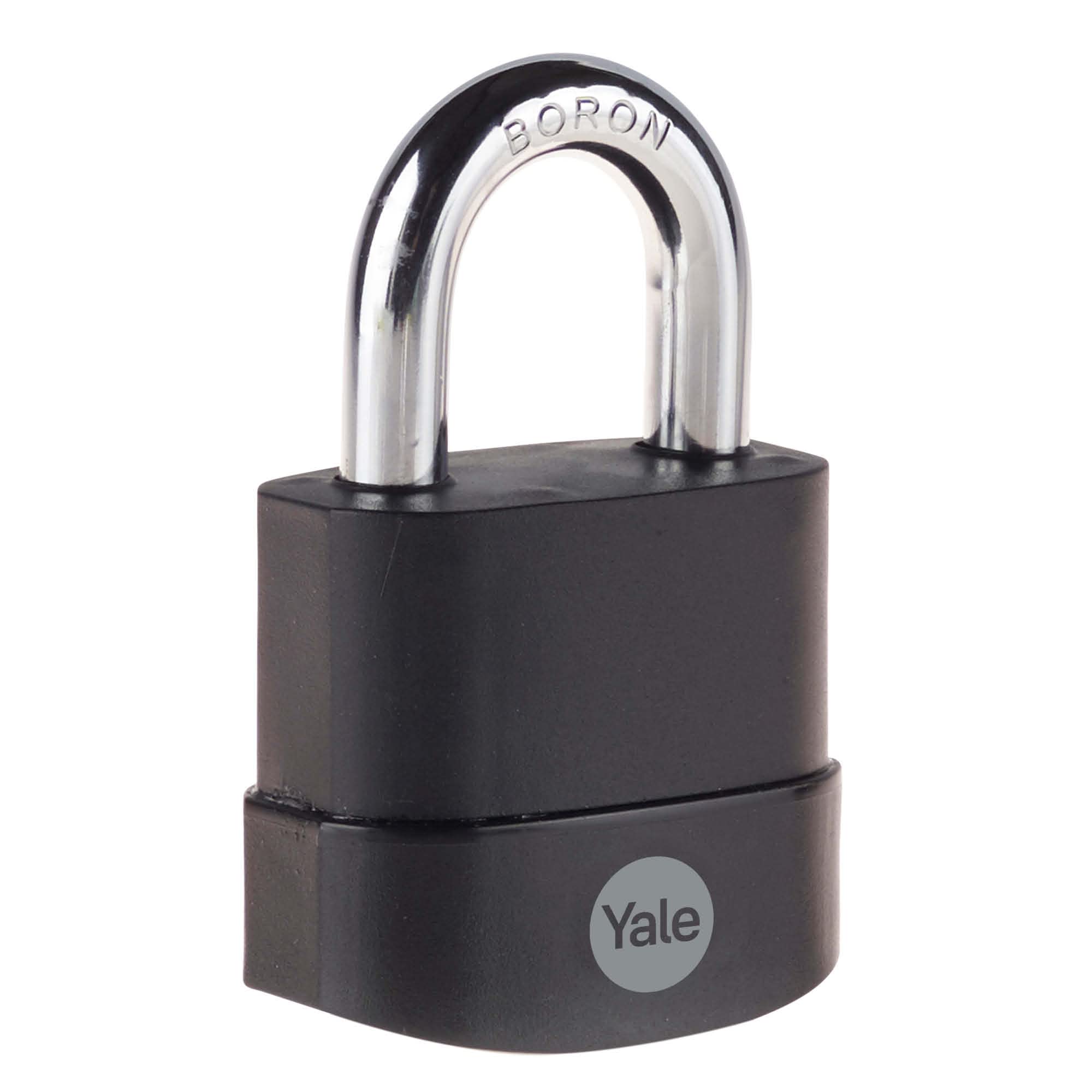 Yale - Y227B/55/126/1 Maximum Security 55mm Protector Weatherproof Padlock - Open Boron Shackle - 3 Keys