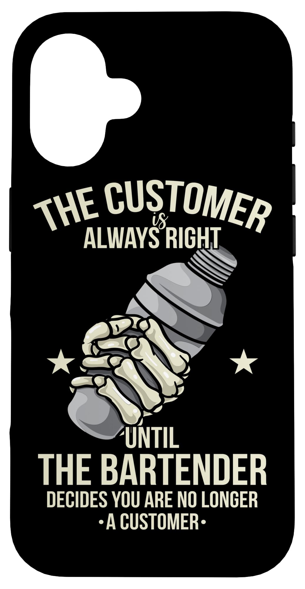 Bartender Customer Is Always Right Barkeeper Bartending Case for iPhone 16