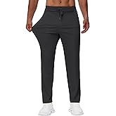 MIVEI Men's 30" 34" 36" Tall Sweatpants - Lightweight Athletic Workout Running Traning Track Joggers Pants with Zipper Pocket