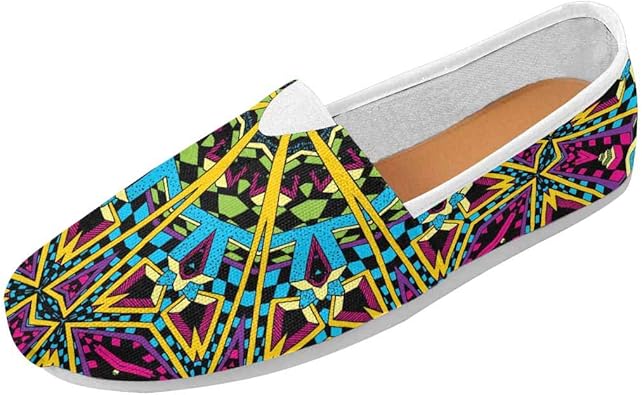 canvas flats slip ons