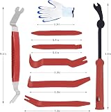 Wetado 9 pcs Auto Trim Removal Tool Kit Blue Plastic Metal Tools view 2