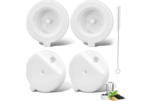 Baofum Gravity Pet Water Fountain Filters, Automatic Pet Waterer Replacement Filters for 3.6L/4.6L/6L/8L Dog Water Dispenser(4 Filters with 1Brush)