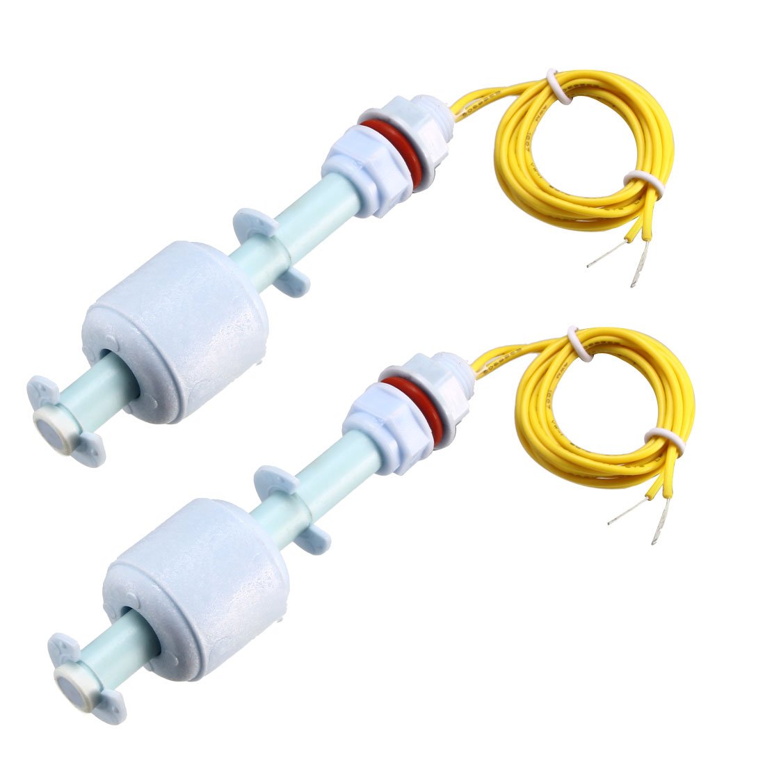 Sourcingmap PP Float Switch for Water Pump Tank Liquid Water Level Sensor M10 90mm Length 2pcs