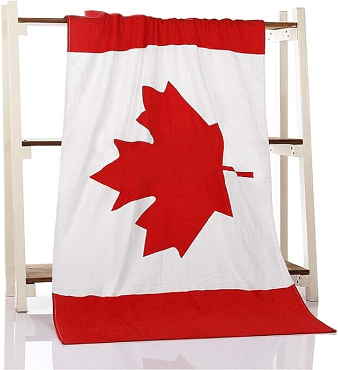 59"x79" Canadian Flag Bed Sofa Blanket Couch Cover Luxury