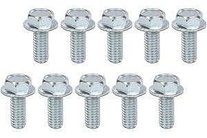 CNNELL 10 Bolt Rear End Cover Bolts Chrome Compatible with Chevy Pontiac Oldsmobile GMC Differential 1964-1987 Silver