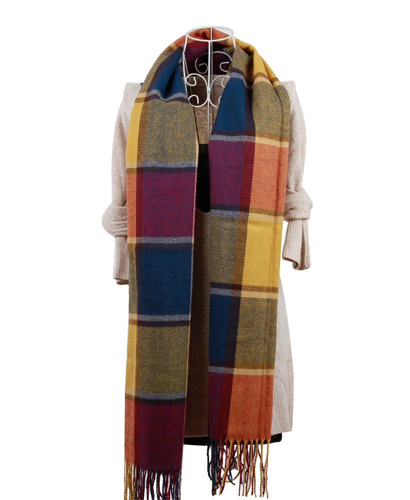 Loritta Womens Scarf Fashion Long Plaid Shawls Wraps Big Grid Winter Warm Lattice Large Scarves Gifts Loritta Womens Scarf Fashion Long Plaid Shawls Wraps Big Grid Winter Warm Lattice Large Scarves Gifts