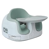 Bumbo 3-in-1 Multi-Seat for 6 to 36 Months, Travel Baby and Infant Feeding & Play Floor Seat, Agave - All-in-One Portable Booster with Dining Tray & Toddler Kitchen High Chair