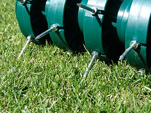 Greenkey Garden and Home Ltd 700 Rolling Lawn Aerator, Green or Black - Thumbnail 3