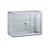 Aluminum Frame Tempered Glass Counter Top Display