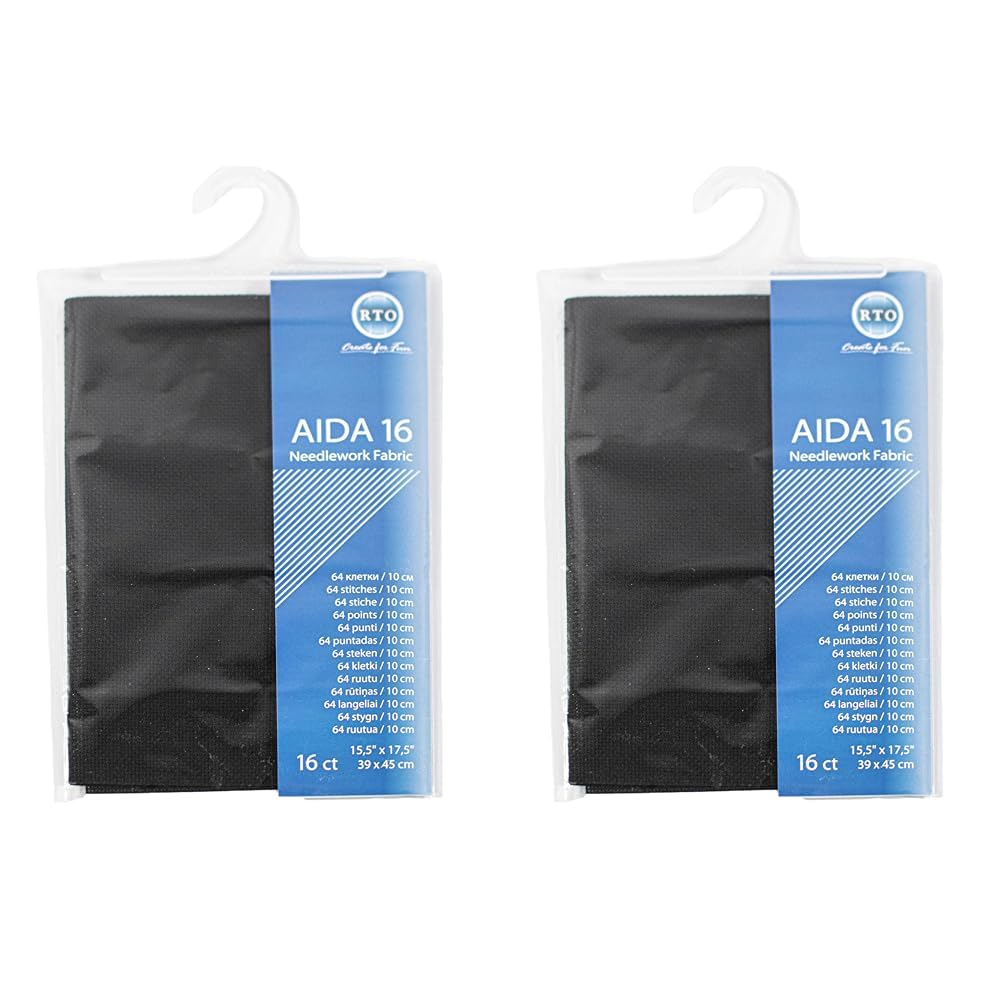 Mouldmaster Aida 16 Black, 39cm x 45cm (Pack of 2)