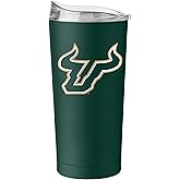 Logo Brands NCAA 20 oz Powder Coat Stainless Tumbler -Double-Wall Insulated Everday Tumbler for Hot or Cold Drinks, High Lip Lid, Team Color