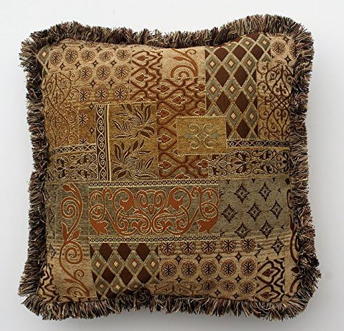 Amazon Com Brown And Gold Modern Transitional Decorative Throw