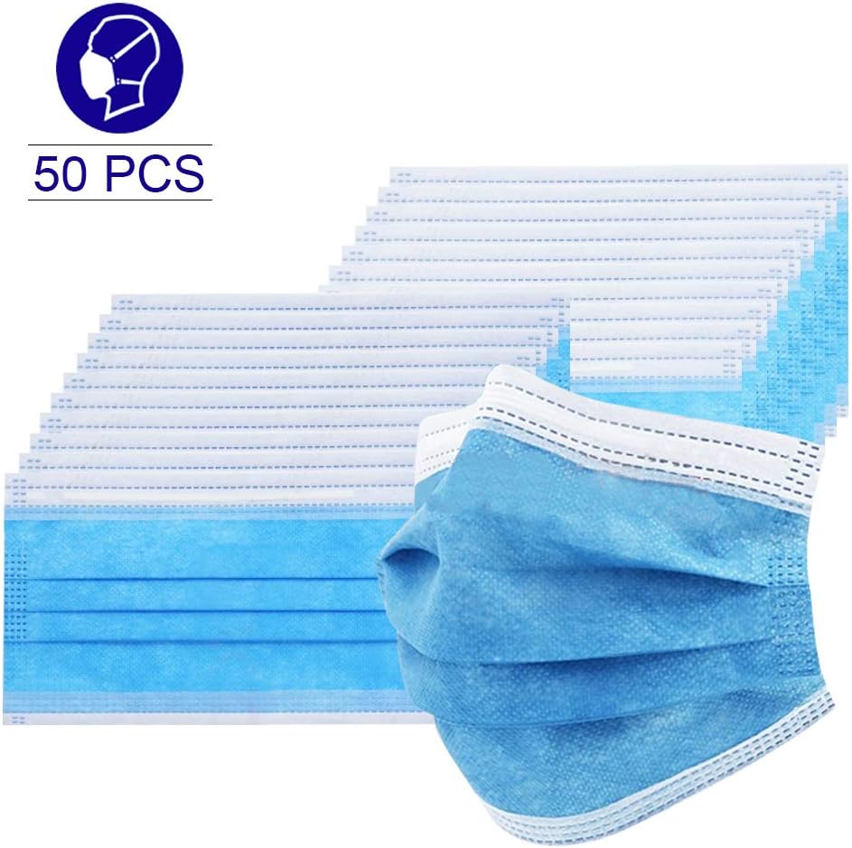 50PCS Anti-Spitting Protective Mask Dustproof Cover Prevent Saliva Safety Face Shields