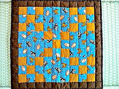 Farmhouse Irish Chain Quilted Table Topper - Tablecloth