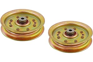 RAISMAN Heavy-Duty Flat Idler Pulley Compatible with Cub Cadet 956-04129 956-04129C 756-04129B 756-04129C MTD 753-08171 756-04129B 756-04129C 956-04129 956-04129C Fits 38" 42" 46" 54" Decks - (2-Pack)