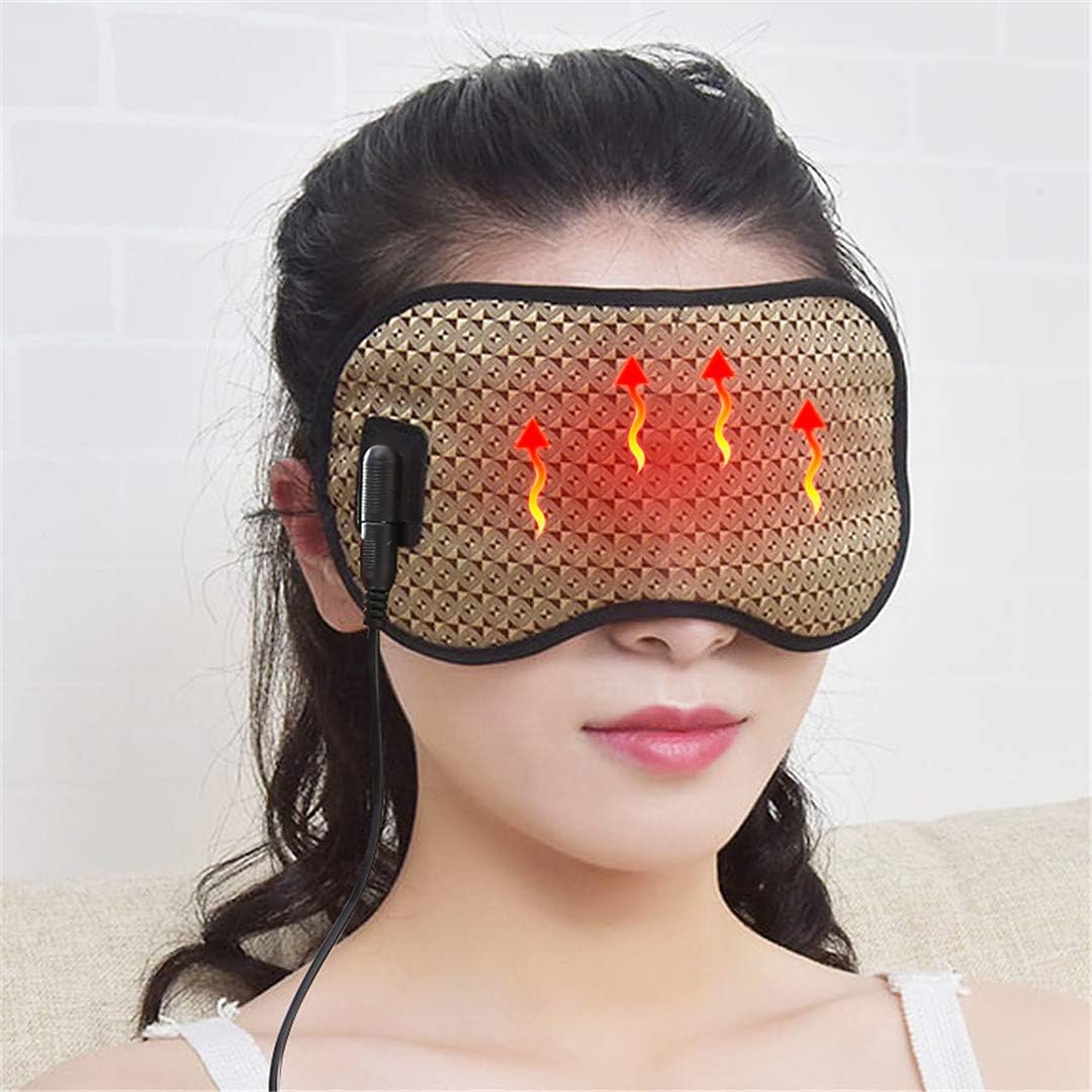 Tourmaline Therapy Sleep Face Eye Mask Anti Stress Facial Relax Health Germanium Anion Patch Massage Tourmaline Stone no Box